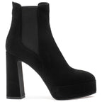 Chad Suede Platform Heel Bootie