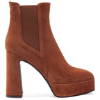 Chad Suede Platform Heel Bootie