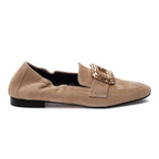 Love Suede Ornamental Closed Flat