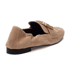 Love Suede Ornamental Closed Flat