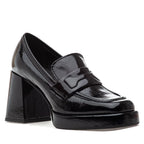 Lucille Patent Leather Heel Loafer