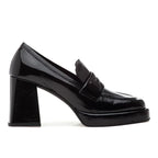 Lucille Patent Leather Heel Loafer