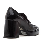 Lucille Patent Leather Heel Loafer