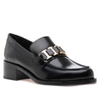 Phoebe Leather Heel Loafer