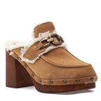 Sennett Suede Chain Heel Clog