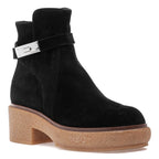 Tori Suede Crepe Platform Bootie