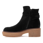 Tori Suede Crepe Platform Bootie