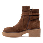 Tori Suede Crepe Platform Bootie