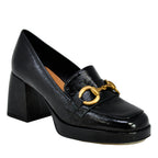 Cal Patent Platform Heel Loafer