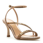 Cammie Satin Sequins Heel Sandal