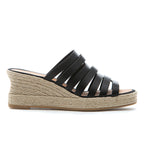 Carmen Leather Espadrille Slide