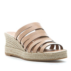 Carmen Leather Espadrille Slide