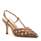 Carter Satin Mesh Heel Sling