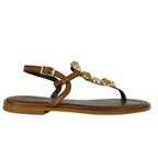 Cassie Stone Flat Thong Sandal