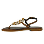 Cassie Stone Flat Thong Sandal