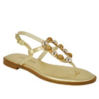 Cassie Stone Flat Thong Sandal