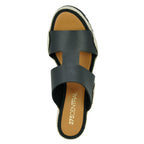 Christie Leather Espadrille Wedge Slide