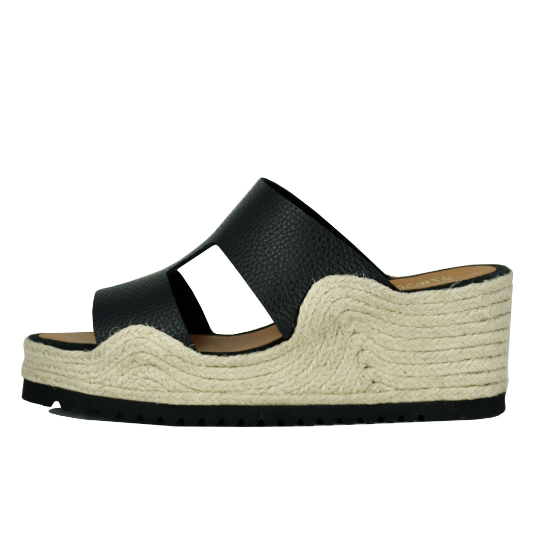 Christie Leather Espadrille Wedge Slide – Footnotes