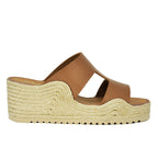 Christie Leather Espadrille Wedge Slide