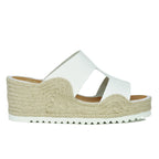 Christie Leather Espadrille Wedge Slide