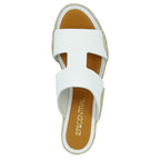 Christie Leather Espadrille Wedge Slide