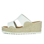 Christie Leather Espadrille Wedge Slide