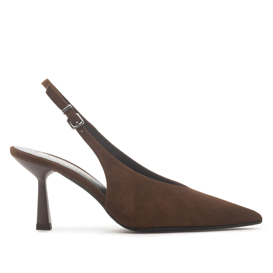 Cindy Suede Heel Slingback