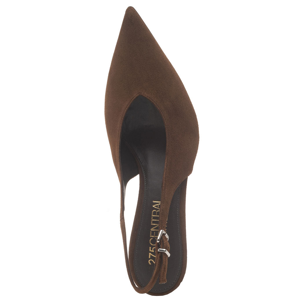 Cindy Suede Heel Slingback