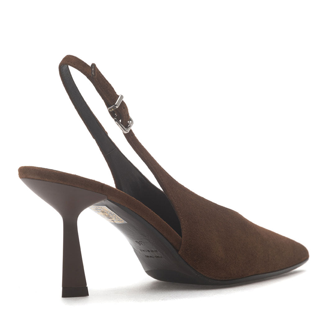 Cindy Suede Heel Slingback