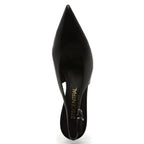 Cindy Leather Heel Slingback