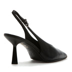 Cindy Leather Heel Slingback