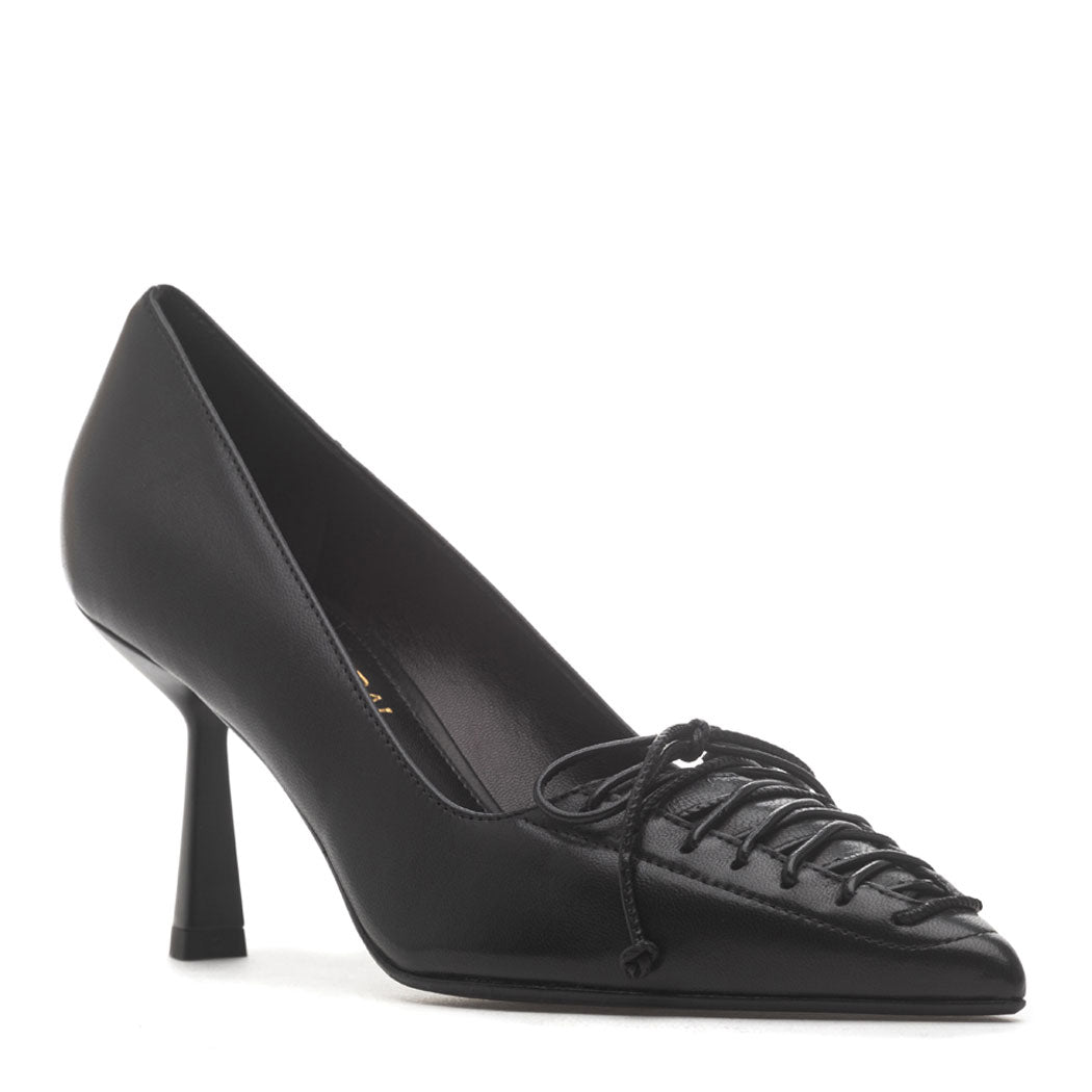 Conrad Leather Lace Heel Pump