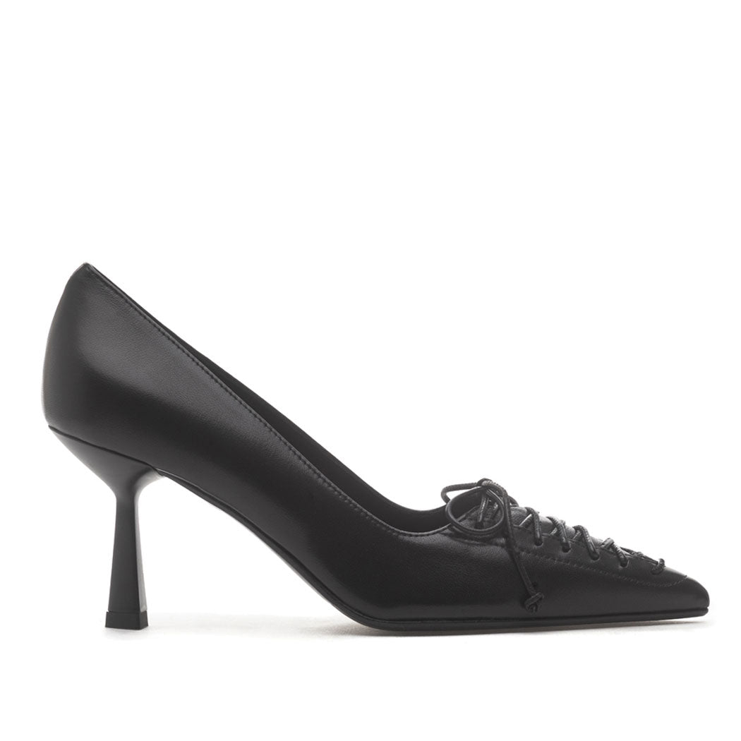 Conrad Leather Lace Heel Pump