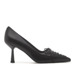 Conrad Leather Lace Heel Pump