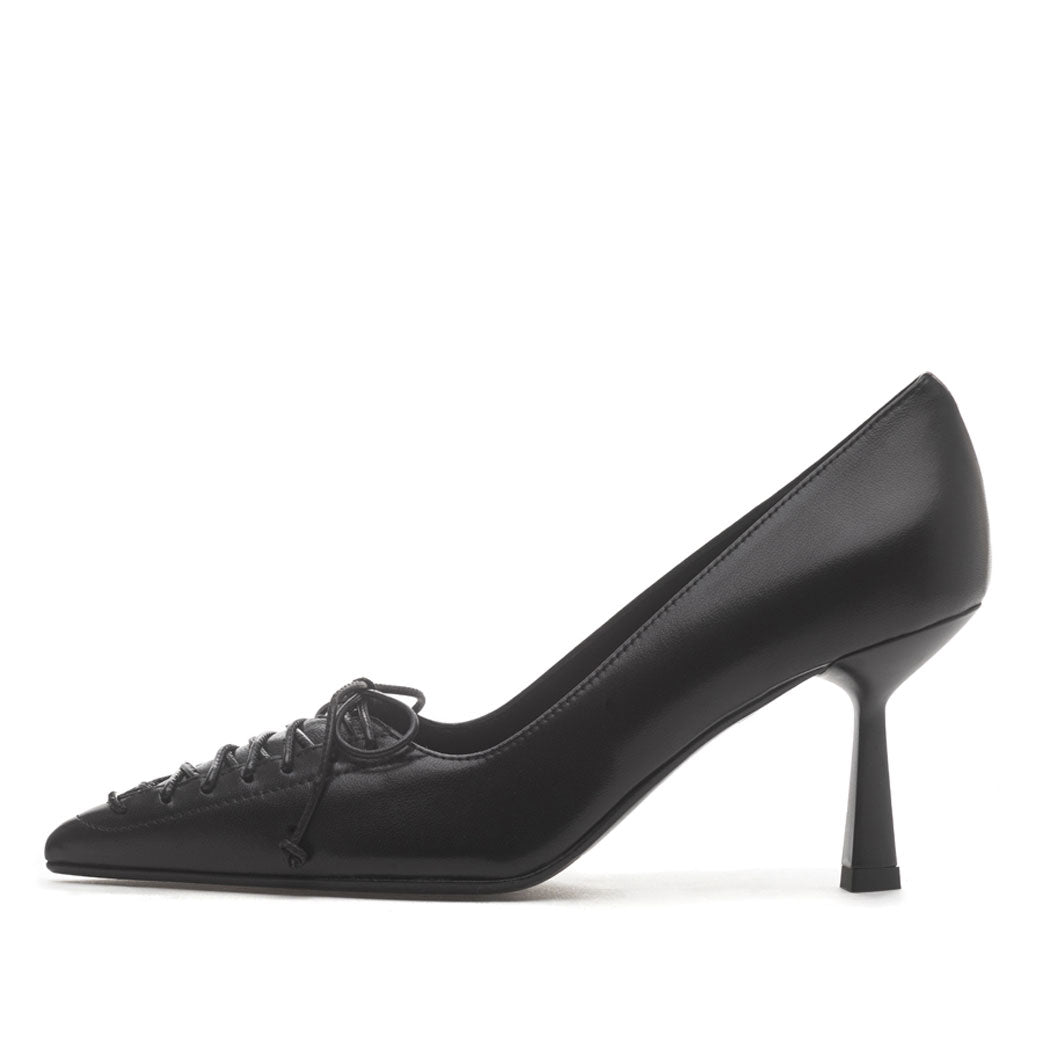 Conrad Leather Lace Heel Pump