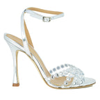 Cristiano Mirrored Leather Evening Sandal