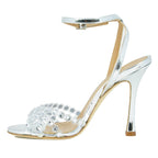 Cristiano Mirrored Leather Evening Sandal