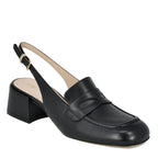 Erica Leather Heel Penny Slingback