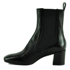 Fabolous Leather Block Heel Bootie