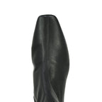 Fair Leather Square Toe Heel Bootie