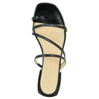 Fantastic Leather Flat Strippy Sandal