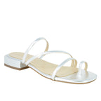 Fantastic Leather Flat Strippy Sandal