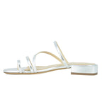 Fantastic Leather Flat Strippy Sandal