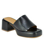 Fez Leather Platform Slide