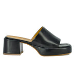 Fez Leather Platform Slide