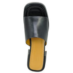 Fez Leather Platform Slide