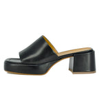 Fez Leather Platform Slide