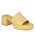 Fez Leather Platform Slide