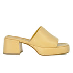 Fez Leather Platform Slide