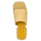 Fez Leather Platform Slide